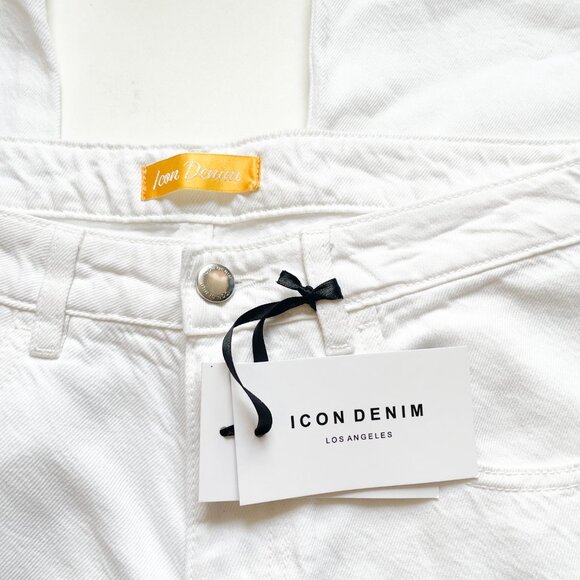 Icon Denim Bea Wide Leg Jeans White Size 27 NEW NWT - Picture 6 of 11
